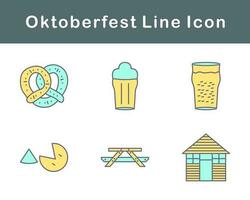 oktoberfeest vector icoon reeks