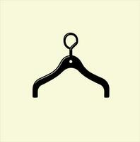 kleren hanger. hanger icoon vector geïsoleerd Aan wit achtergrond