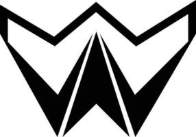 w logo en icoon vector