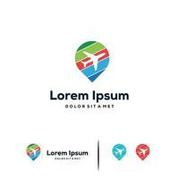 reizen logo ontwerpen concept vector, reisbureaus logo sjabloon vector