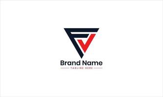 fv logo. fv ontwerp. fv brief logo ontwerp vector met zwart en rood kleuren. fv brief logo ontwerp. abstract brief fv logotype logo ontwerp sjabloon. vf logo pro vector