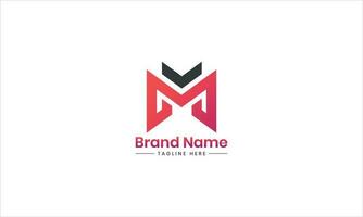 vector initialen brief m helling kleur logo, m logo ontwerp vector ontwerp. brief m