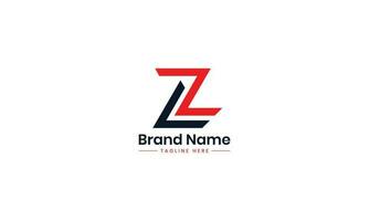 lz logo. lz ontwerp. zwart en rood lz brief. zl brief logo ontwerp. eerste brief zl hoofdletters monogram logo. pro vector