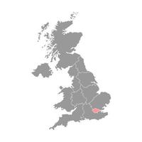 Londen kaart. Engeland, uk regio kaart. vector illustratie.