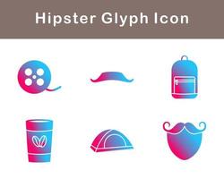 hipster vector icoon reeks