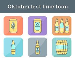 oktoberfeest vector icoon reeks