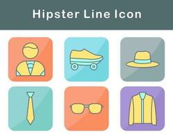 hipster vector icoon reeks