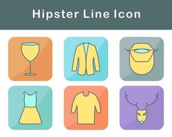 hipster vector icoon reeks