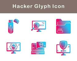 hacker vector icoon reeks