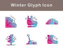 winter vector icoon reeks