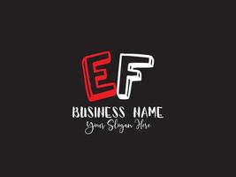 minimalistische ef brief logo, uniek ef kleurrijk logo voor baby winkel vector