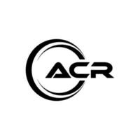 acr brief logo ontwerp in illustratie. vector logo, schoonschrift ontwerpen voor logo, poster, uitnodiging, enz.