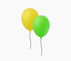 3D-realistische ballon vectorillustratie vector