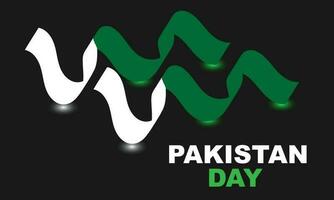 Pakistan resolutie dag. achtergrond ontwerp. groet kaart, banier, poster. vector