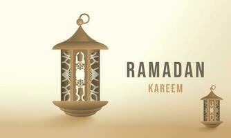 Ramadan kareem groet. Islamitisch ontwerp, goud kleurenkaart, Ramadan achtergrond vector