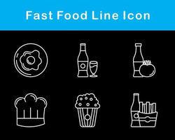 snel voedsel vector icoon reeks
