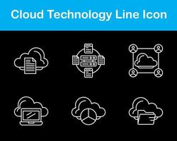 wolk technologie vector icoon reeks