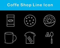 koffie winkel vector icoon reeks