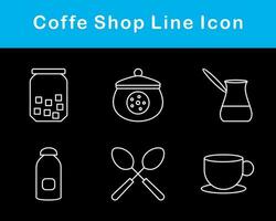 koffie winkel vector icoon reeks