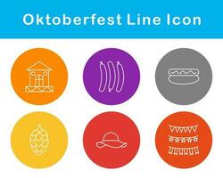 oktoberfeest vector icoon reeks