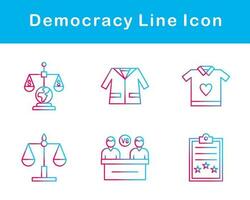 democratie vector icoon reeks