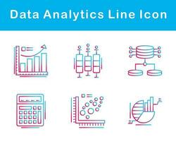 gegevens analytics vector icoon reeks