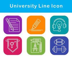 Universiteit vector icoon reeks