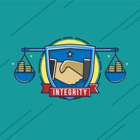 Integriteit Badge Vector