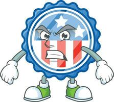 cirkel badges Verenigde Staten van Amerika met ster icoon ontwerp vector