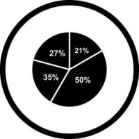 cirkeldiagram vector pictogram