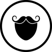 baard en snor vector icoon