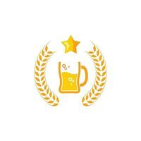 bier logo icoon vector illustratie ontwerp