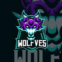 wolven massacot logo illustratie premie vector