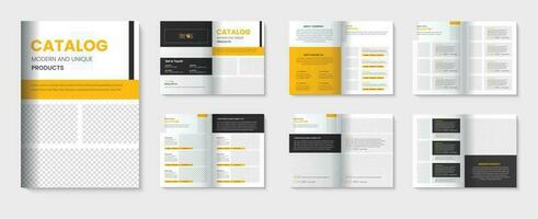 Product catalogus sjabloon en meubilair catalogus brochure ontwerp pro downloaden vector
