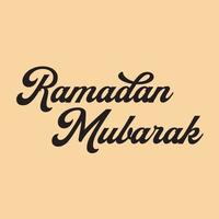 Ramadan Engels tekst typografie en schoonschrift in vector. de thema, groet kaart, vector