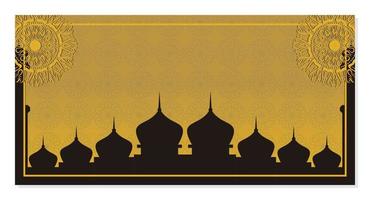 Islamitisch achtergrond, met mooi mandala ornament. vector sjabloon voor spandoeken, groet kaarten voor Islamitisch vakantie.