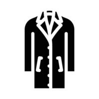 laboratorium bovenkleding mannetje glyph icoon vector illustratie