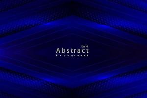 luxe abstracte papercut blauwe lichte decoratie halftone achtergrond vector