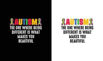 autisme citaat t overhemd ontwerp, typografie vector