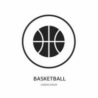 basketbal icoon illustratie teken voor logo. voorraad vector. vector