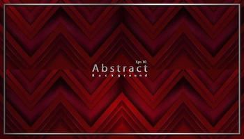 luxe abstracte rode donkere moderne achtergrond met papercut-decoratie vector