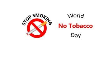 wereld Nee tabak dag vector illustratie.wereld Nee tabak dag banier poster achtergrond