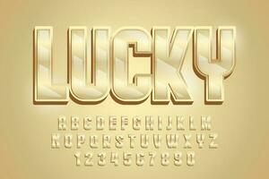 decoratief Lucky tekst effect vector ontwerp