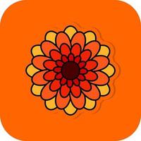 chrysant vector icoon ontwerp