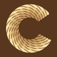 Letter C Typografie vector