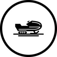 sneeuwscooter vector pictogram