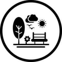 park vector pictogram