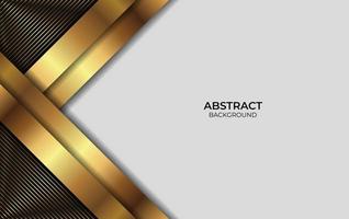 achtergrond abstract goud en zwart ontwerp vector