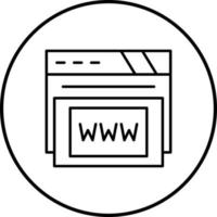 www vector pictogram