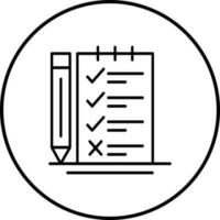 enquête checklist vector icoon